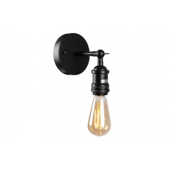 Sienas lampa Restyler, melna, E27 60W, H16x15x11.5cm