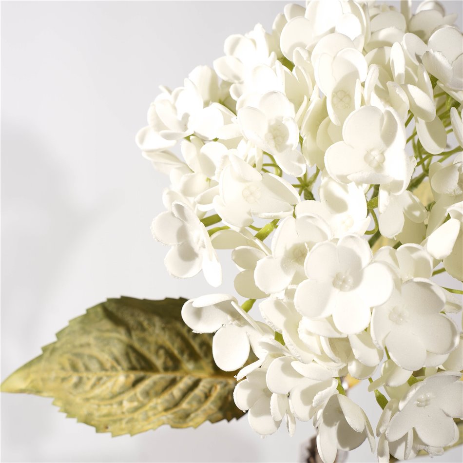 Dekoratīvs zieds Hydrangea White, balts, H74cm