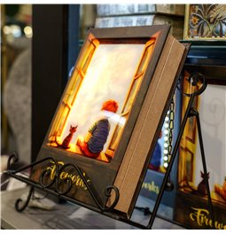 Коробка-книжка Fireworks ar LED, 28x19x6cm