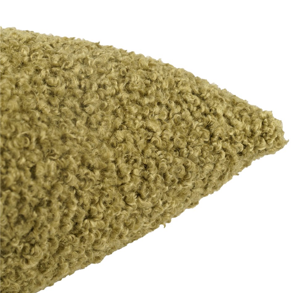 Decorative pillowcase Rolf, sage color, 45x45cm