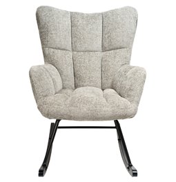 Rocking chair Arburg, grey, 67.5x94x106cm