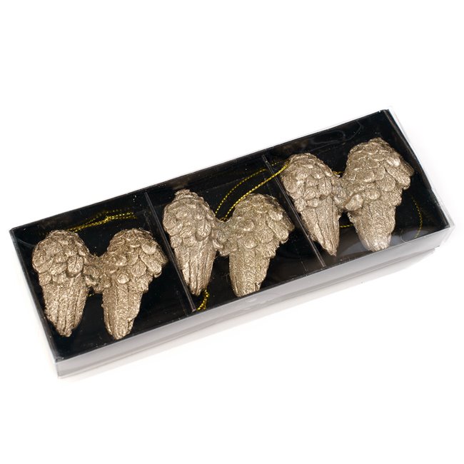 X-mas deco set 3 Andela, 6x5.5cm