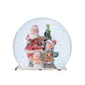 Muzikālā sniega bumba Santa ar egli, 14x10cm