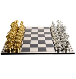 WILD ANIMAL CHESS set, H15x60.5x60.5cm