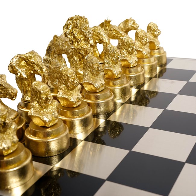 WILD ANIMAL CHESS set, H15x60.5x60.5cm