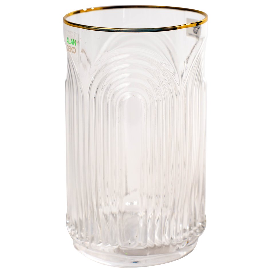 Cocktail glass Senne with gold rim, 420ml, H13.5cm, D7.9cm