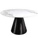 Table  Lammi, stone top, chanel,  D130xH77cm