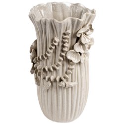 Vase Necklace, white, stoneware, H30.5x17x15.5cm