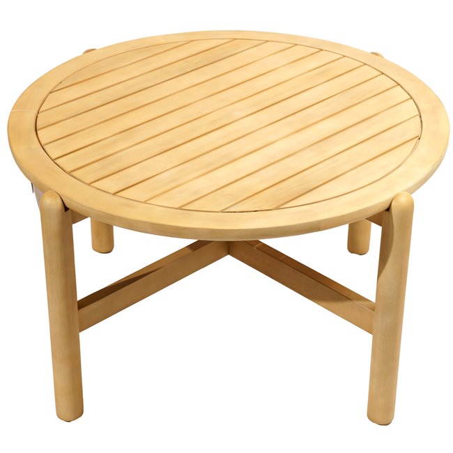 Coffee table Ladeona, acacia, H48xD85,4cm