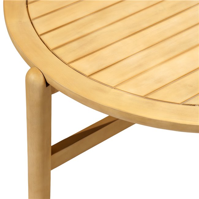 Coffee table Ladeona, acacia, H48xD85,4cm