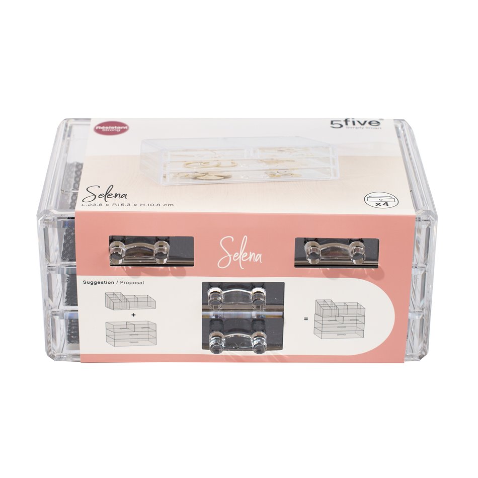 Органайзер Selena, акрил, H15x24x11cm