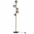 Floor lamp Rade 5, beige/brass, H170xD30cm, E14x5 40W(MAX)
