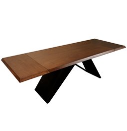Extendable dining table Tilberg, MDF, 160-240x90x76cm