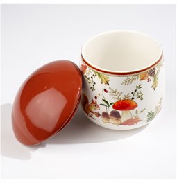 Jar Autumn Breeze, porcelain, D11xH15cm