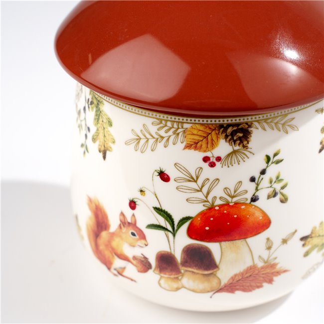 Jar Autumn Breeze, porcelain, D11xH15cm