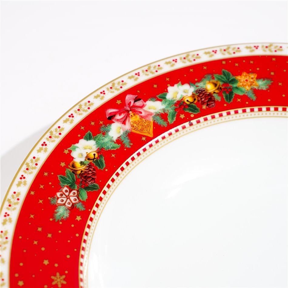 Суповая тарелка РОЖДЕСТВЕНСКИЕ ВОСПОМИНАНИЯ, D21,5см