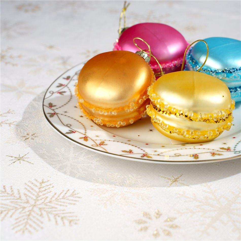 Скатерть Снежинки, 140х240см.