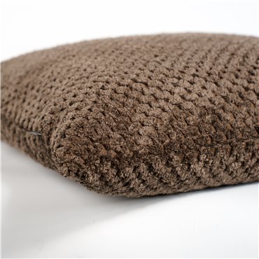 Dekoratīva spilvendrāna Vivaldi, brūna, 45x45cm