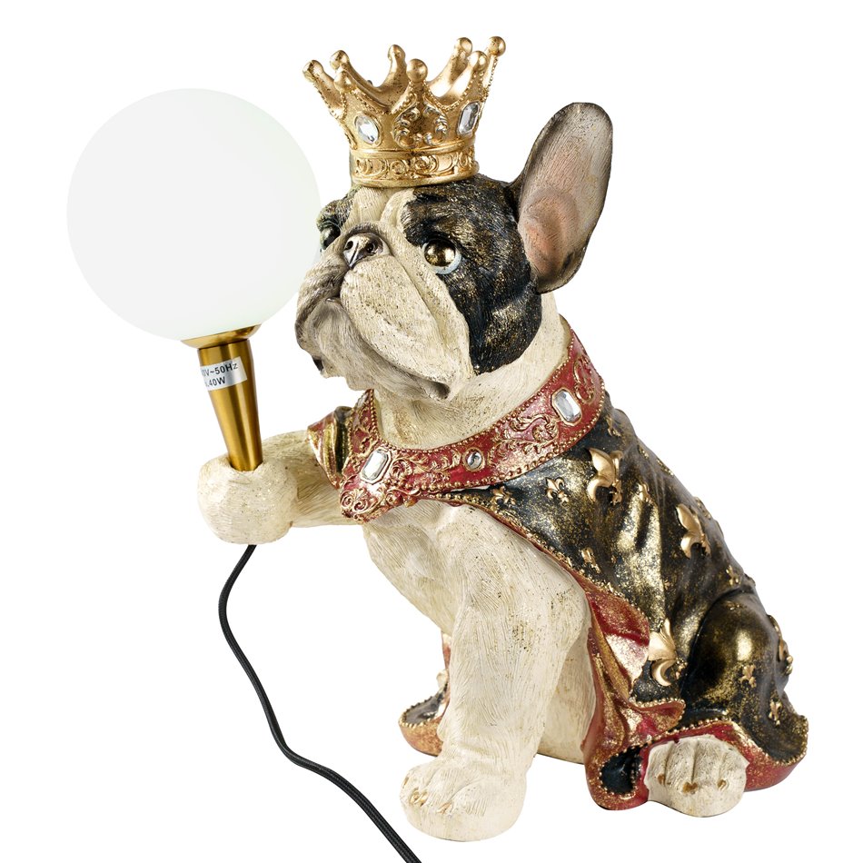 Table lamp Dog Fighting Round Ball, 36x22.5x36cm