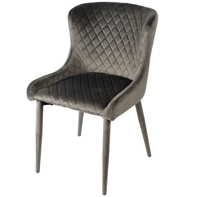 Oбеденный стул Marinna, темно коричневый, бархат, 82x50x44см, высота сиденья 46см