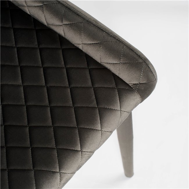 Oбеденный стул Marinna, темно коричневый, бархат, 82x50x44см, высота сиденья 46см