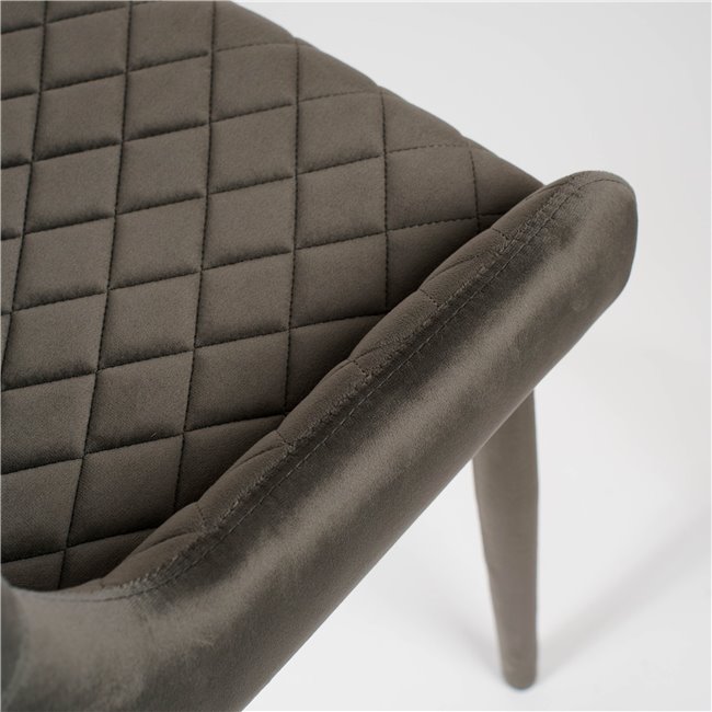 Oбеденный стул Marinna, темно коричневый, бархат, 82x50x44см, высота сиденья 46см