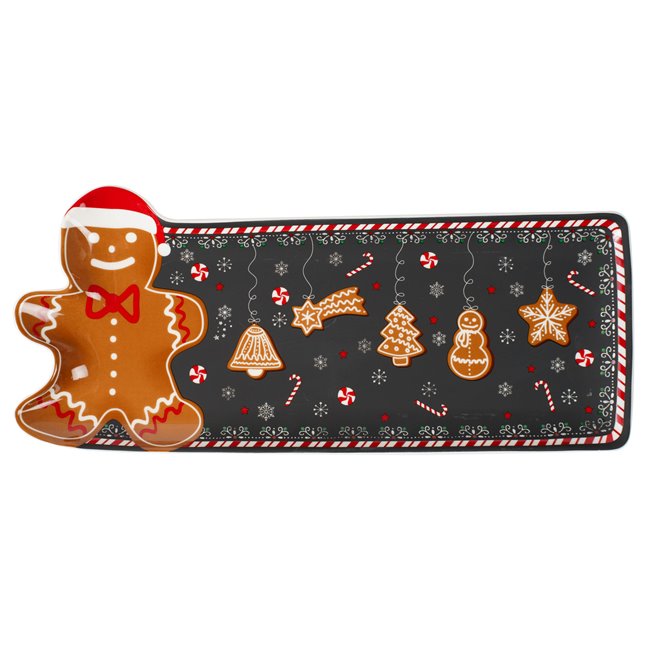 Тарелка сервировочная Пряники, 36х16см