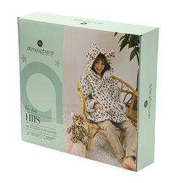 Plaid Sweat Caputche Leopard, 95x60x1cm