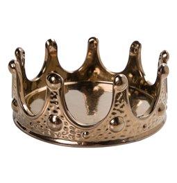 Decor Crown, gold colour, D21x8cm