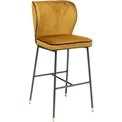 Bar stool Irina, yellow, H106x52x46.5cm, seat height 76cm