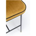 Bar stool Irina, yellow, H106x52x46.5cm, seat height 76cm