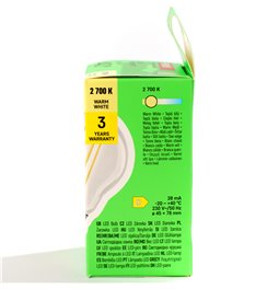 Spuldze LED WW silti balta, E27 3.4W, 470lm, 2700K, H7.5x4.5x4.5cm
