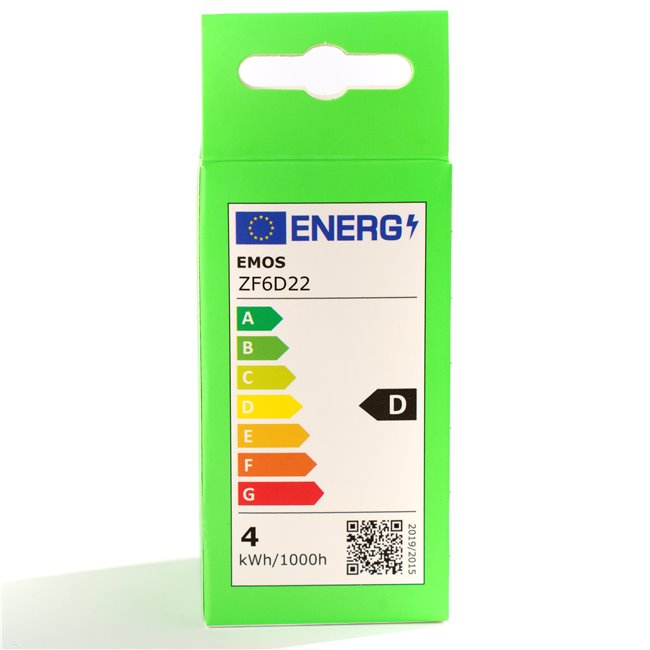 LED Bulb WW warm white, E27 3.4W, 470lm, 2700K, H7.5x4.5x4.5cm