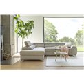 Corner sofa Elaurence L, Mat Velvet 99, black, H92x278x205cm