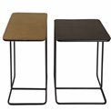 Side table Java set, 40x40x56cm, 46x31x62cm