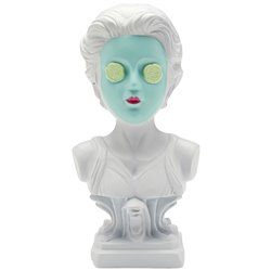 Deco figurine Cucumber mask, H20x9x11cm