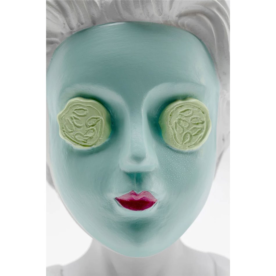 Deco figurine Cucumber mask, H20x9x11cm