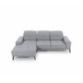 Corner sofa Eltorrenso L, Paros 06, gray, H98x265x53cm