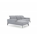 Corner sofa Eltorrenso L, Paros 06, gray, H98x265x53cm