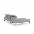 Corner sofa Eltorrenso L, Paros 06, gray, H98x265x53cm