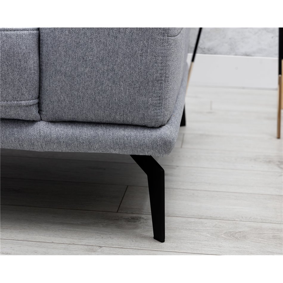 Corner sofa Eltorrenso L, Paros 06, gray, H98x265x53cm