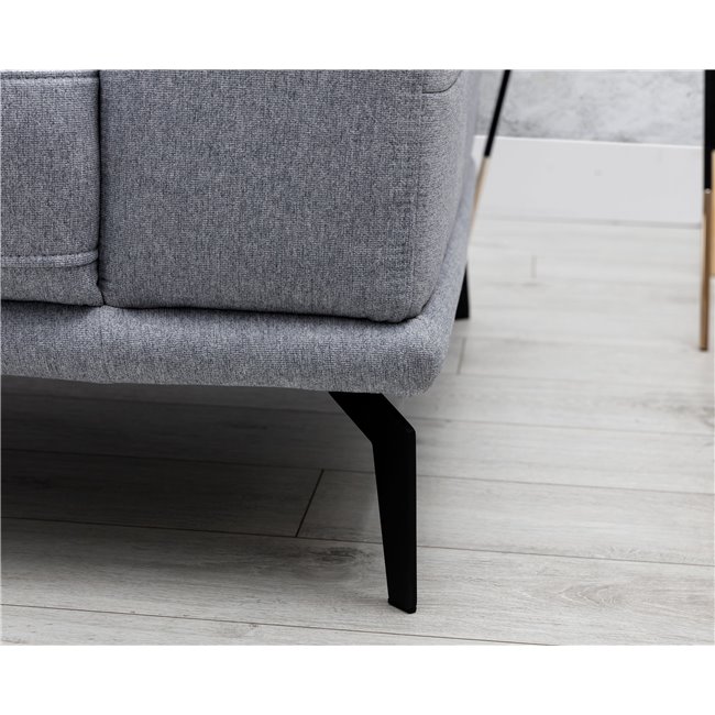 Corner sofa Eltorrenso L, Paros 06, gray, H98x265x53cm