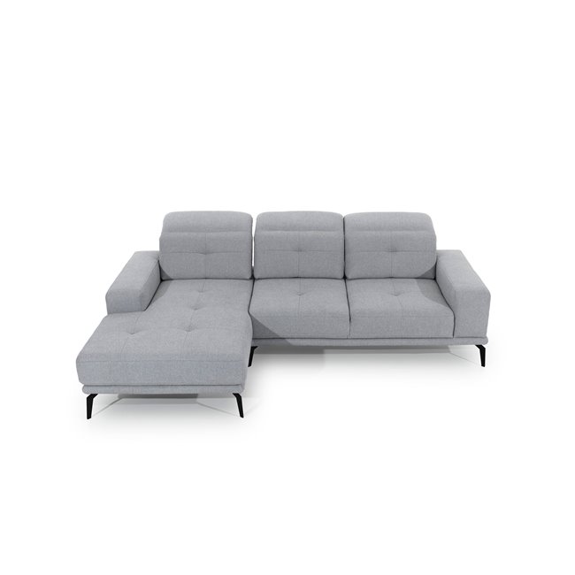 Угловой диван Eltorrenso L, Soft 17, белый, H98x265x53см