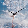 Painting wall clock Balloon dance, 60x60cm
