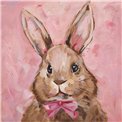 Hand painted canvas Rabbit Banny, 60x60cm