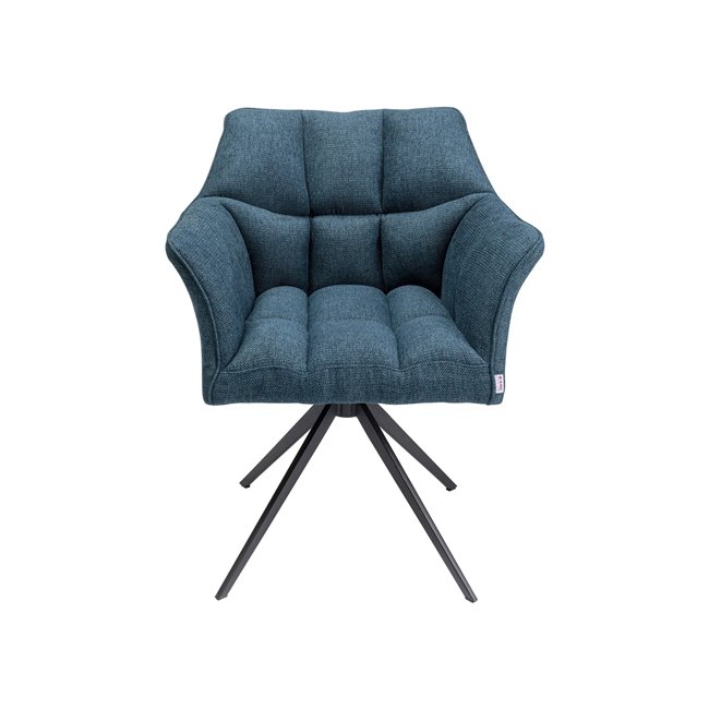 Обеденный стул Thinktank, вращающееся на 360, синий цвет, H85x65x42cm, высота сиденья 48cm