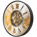Wall clock Karvio, with LED lighting, D63.5x8cm