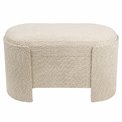 Bench with storage box Caldelar L, beige, H47x84x41cm