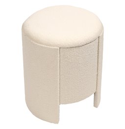 Pufs ar glabāšanas kasti Caldera L, bēšs, H47xD41cm