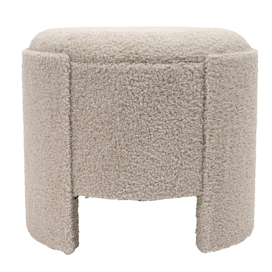 Пуф с ящиком для хранения Caldera S, серый, H31xD36cm